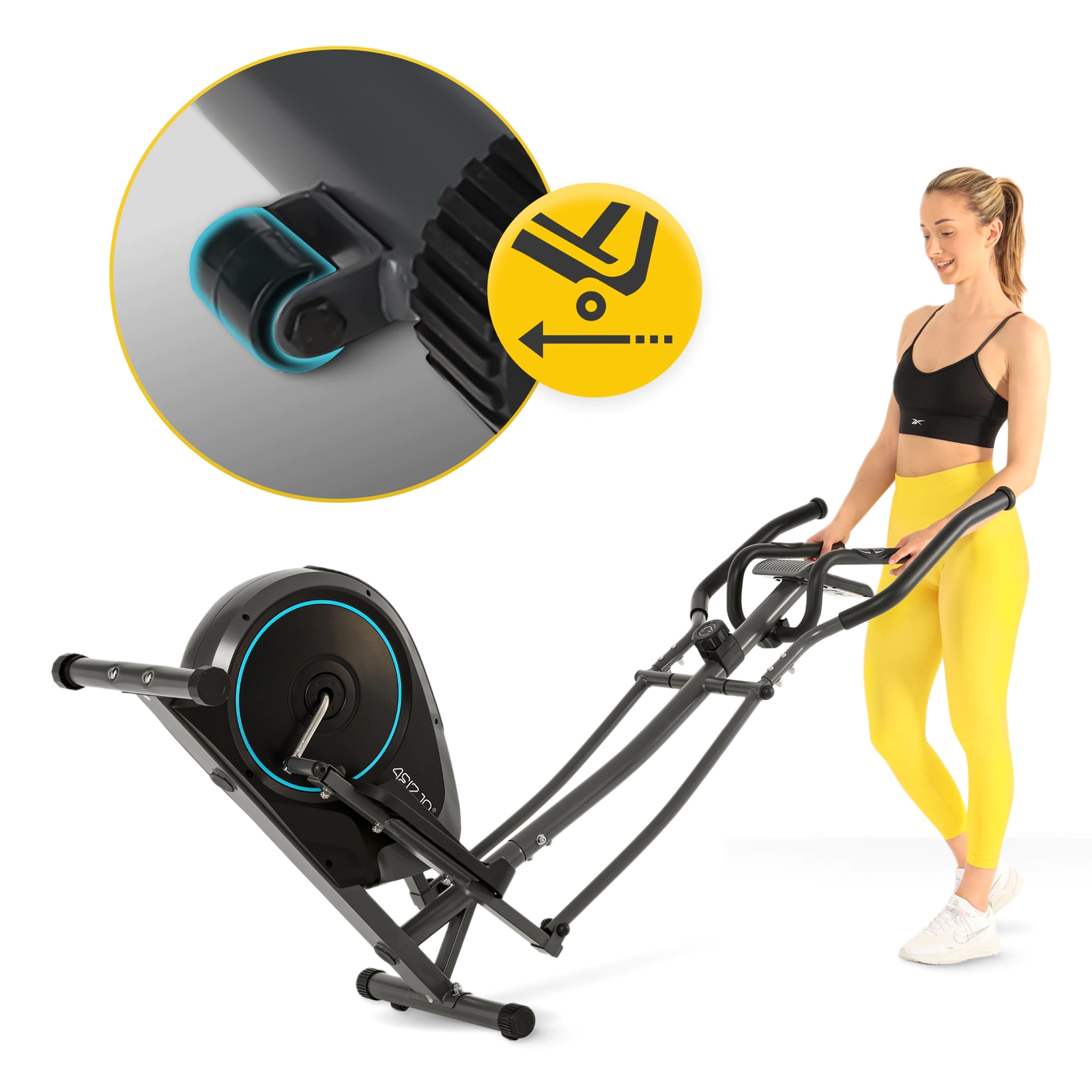 EVO+ Magnetic Stationary Exercise Bike, Orange