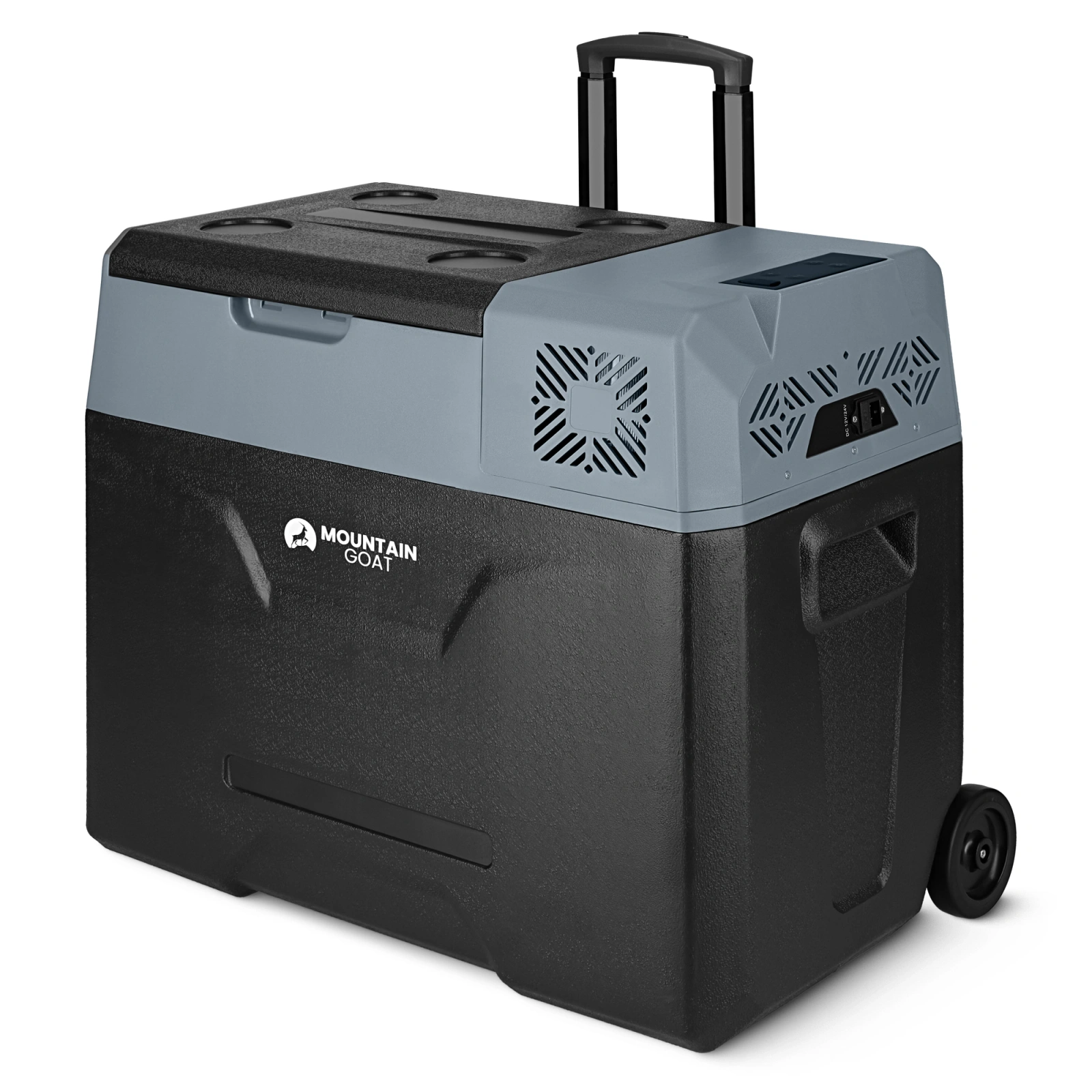 Kompresorinis automobilinis šaldytuvas 4Fizjo Mountain Goat Xtreme 47.3L, juodas/pilkas