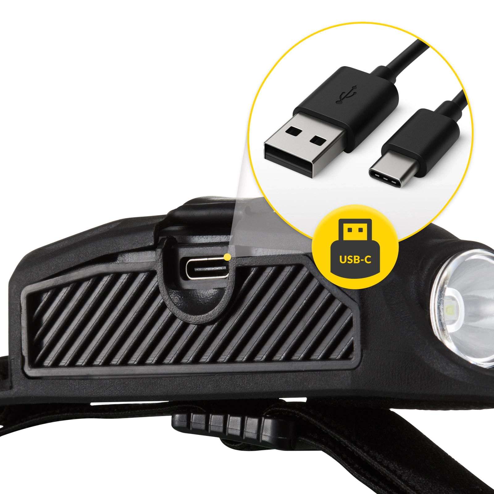 Mountain Goat Rechargeable LED Headlamp with Motion Sensor, 350 lm