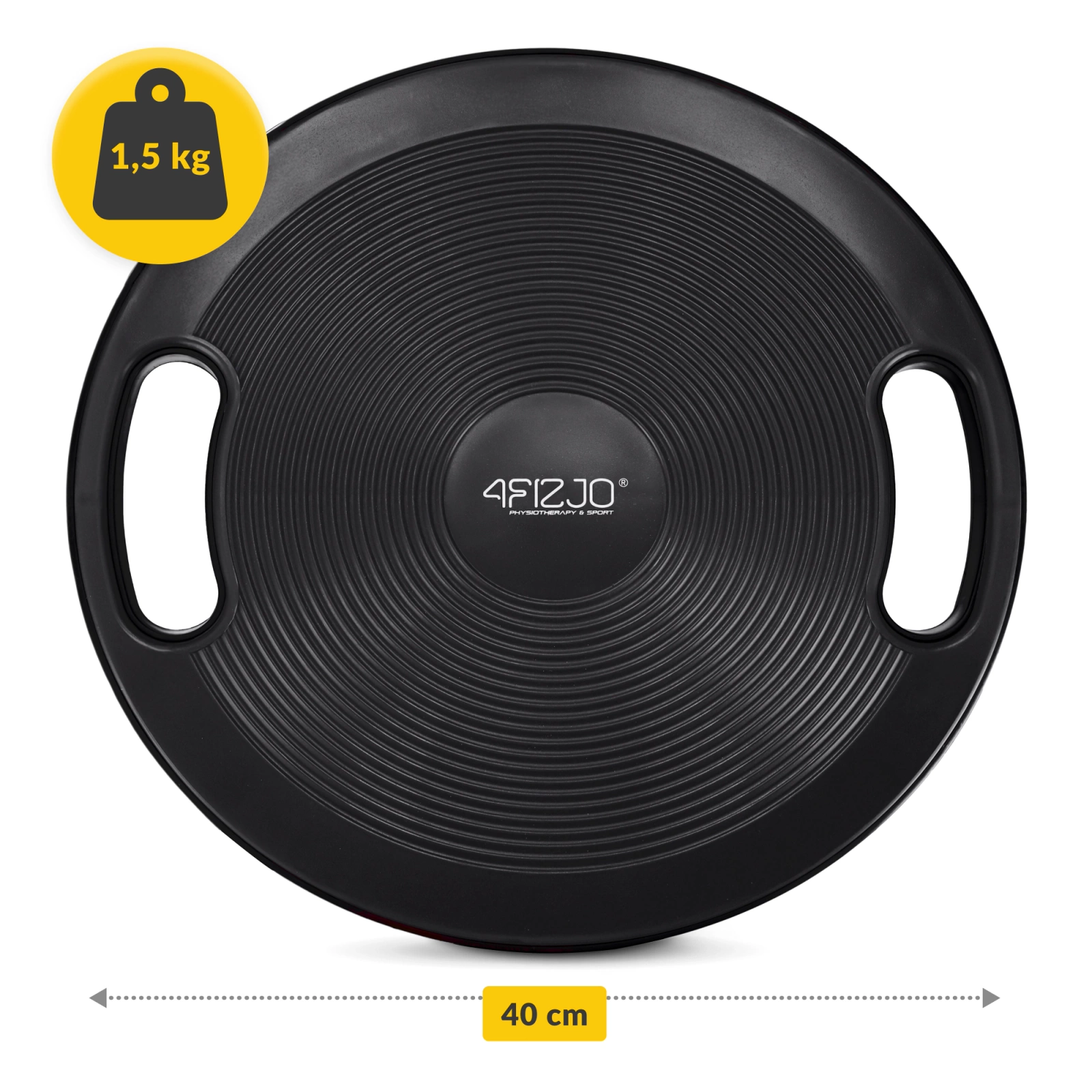 4FIZJO Balance Disc for Core Stability and Coordination, Black