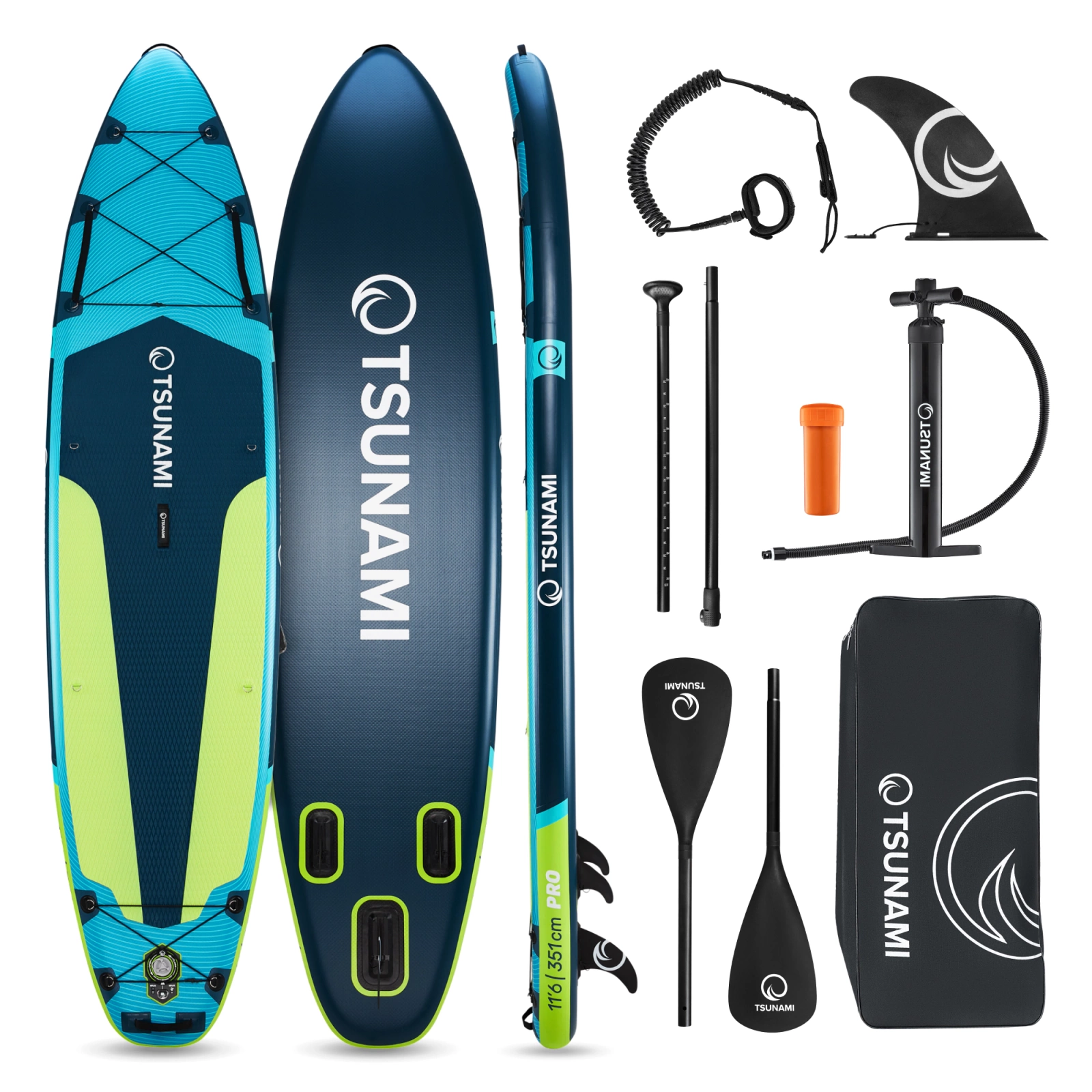 Pripučiama SUP irklentė 4Fizjo TSUNAMI 350 cm, įvairiaspalvė