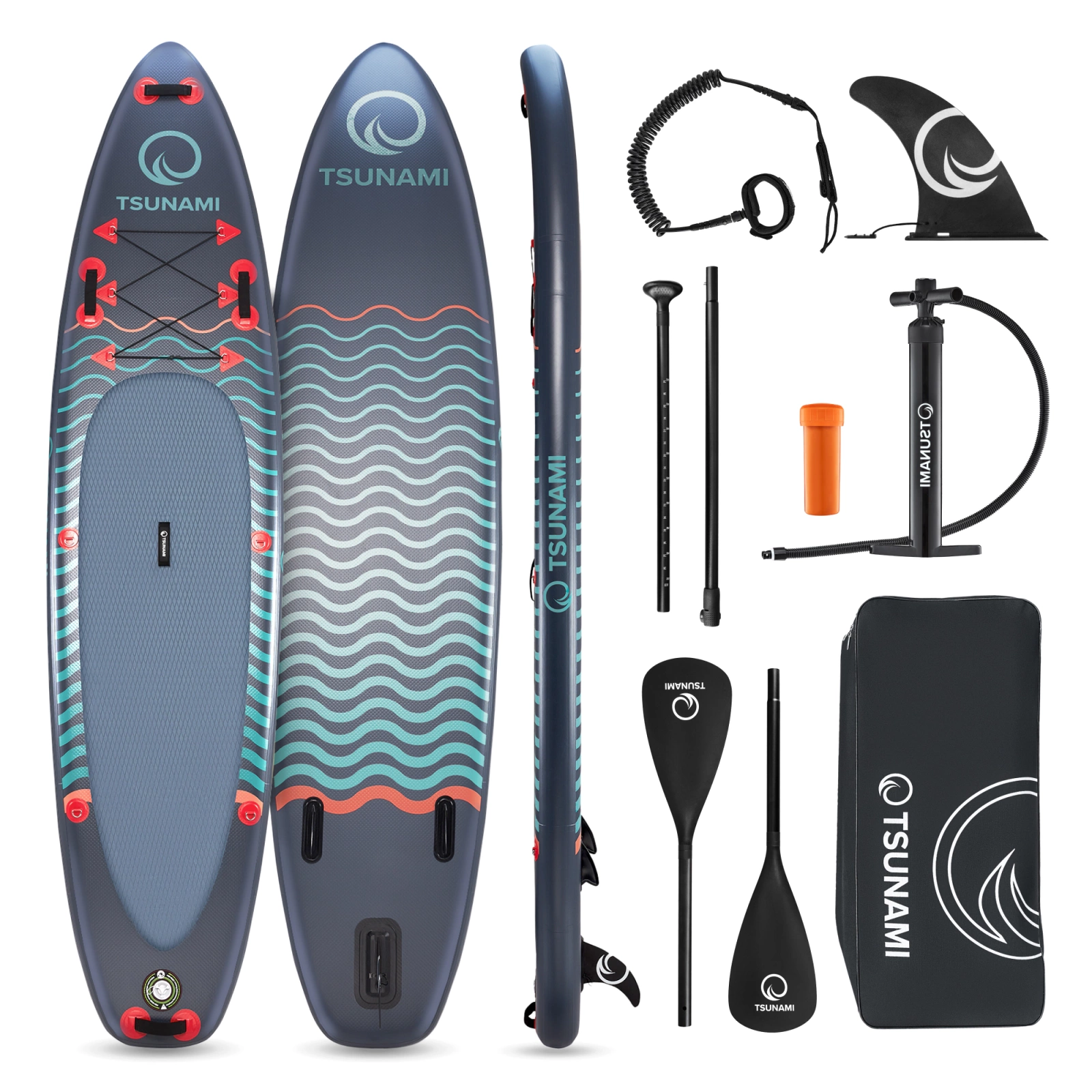 Pripučiama SUP irklentė 4Fizjo TSUNAMI 350 cm, įvairiaspalvė