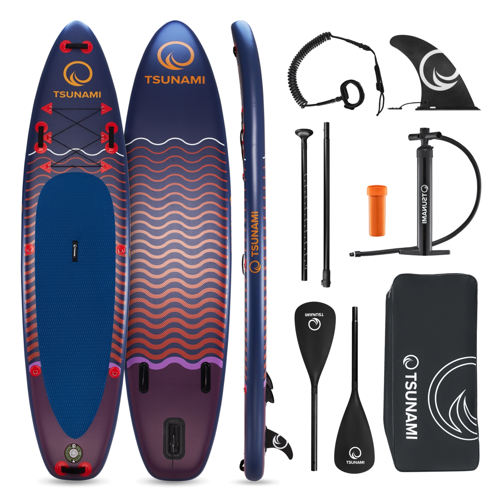 Pripučiama SUP irklentė 4Fizjo TSUNAMI 350 cm T05, įvairiaspalvė