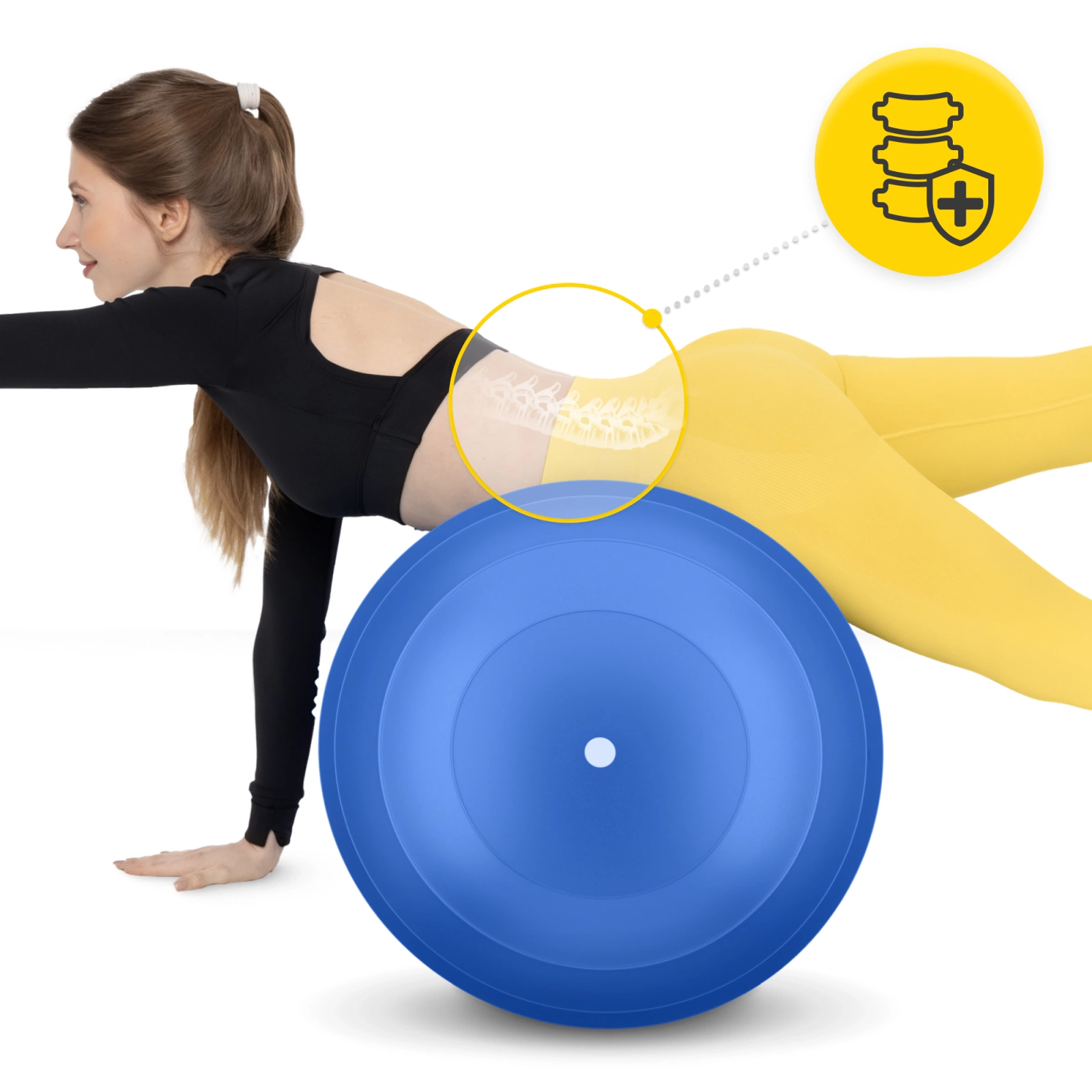 4Fizjo Gymnastic Ball Peanut Air Ball 45x90 cm, Blue