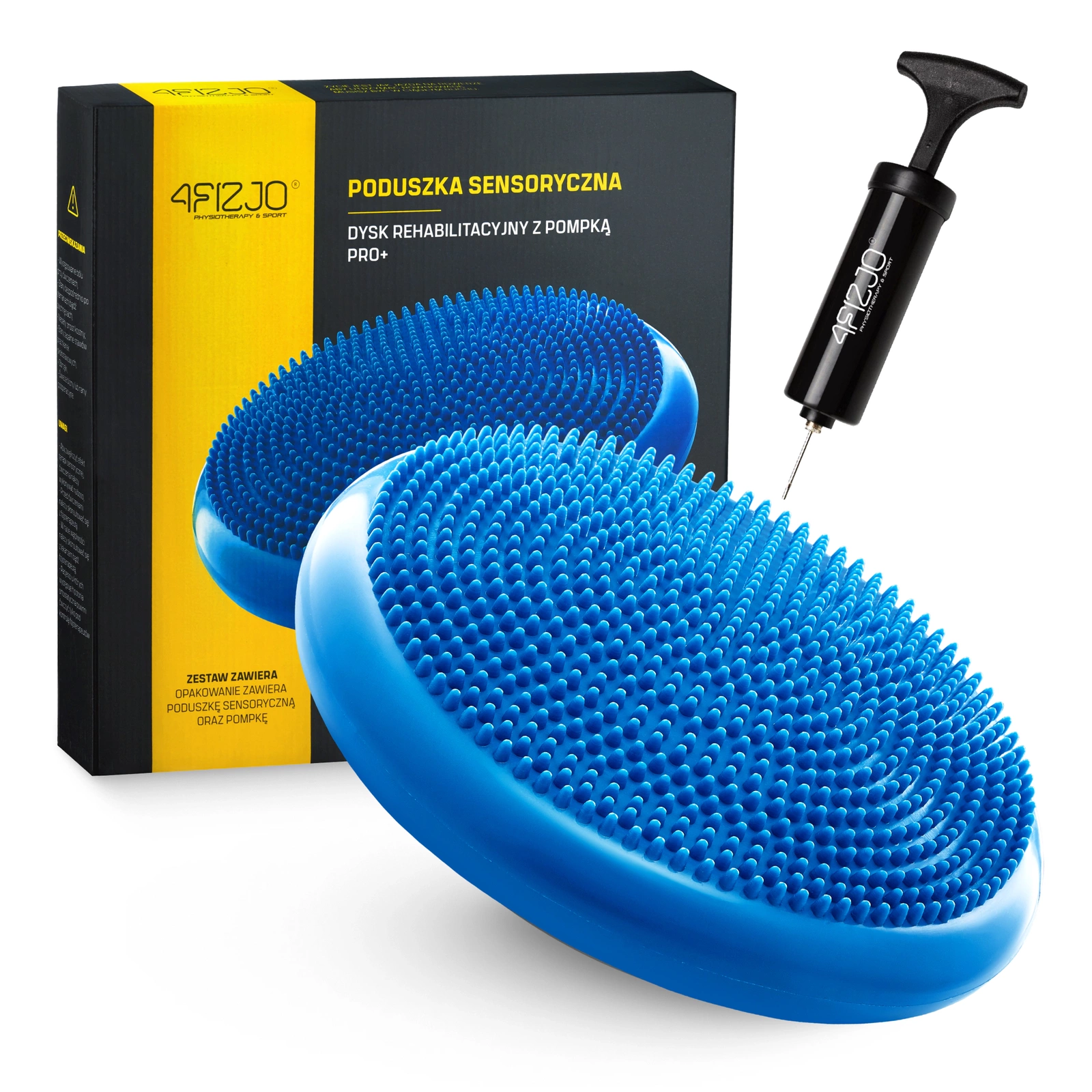 Sensomotorinė pagalvė 4Fizjo PRO+ 33cm, Mėlyna