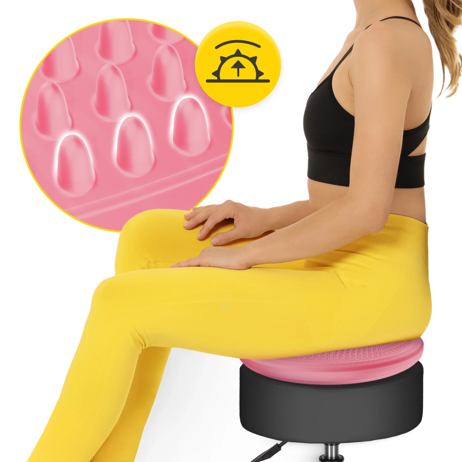 4Fizjo Sensomotor Cushion MED+ 33 cm, Pink