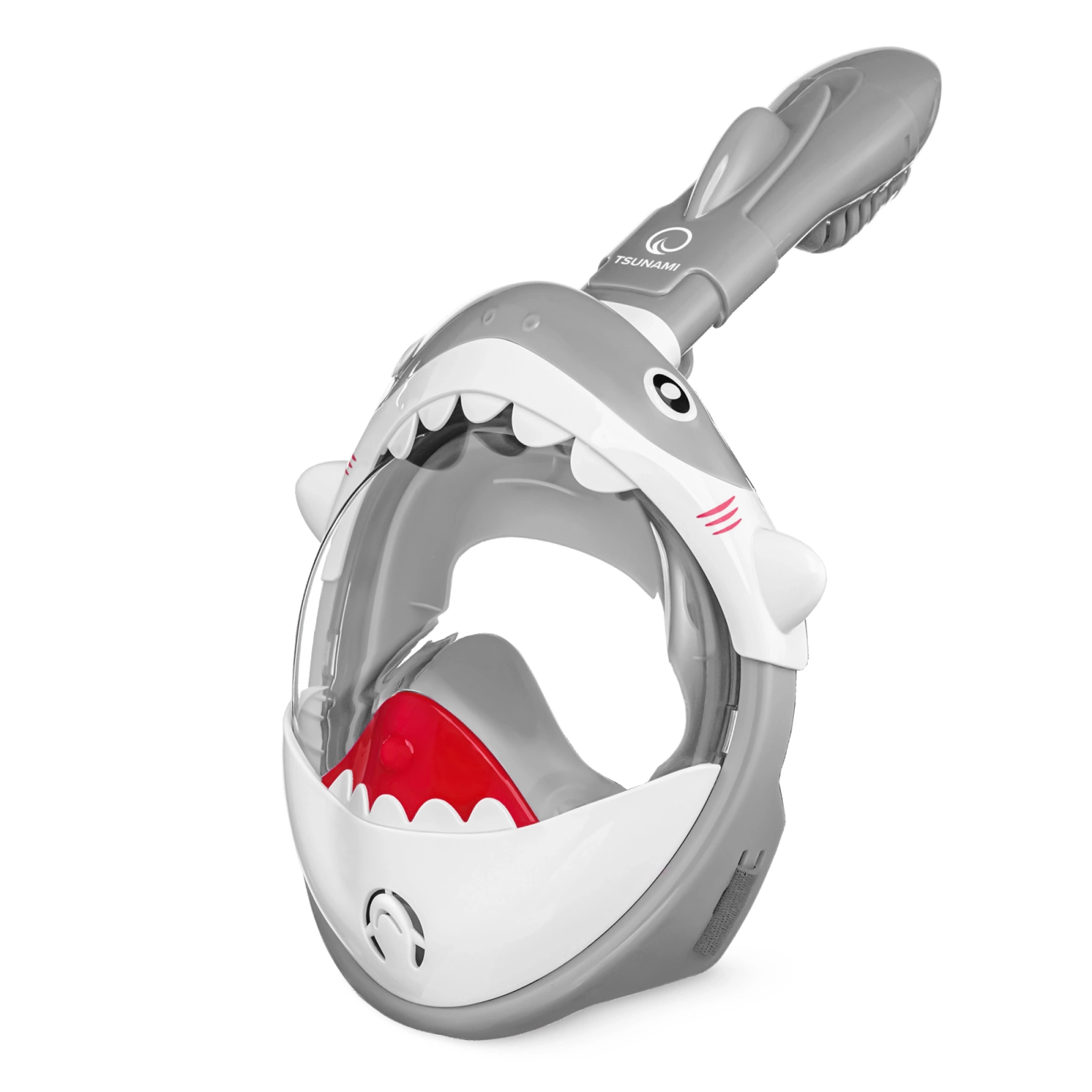 Pilno veido nardymo kaukė vaikams 4Fizjo Tsunami Shark, pilka