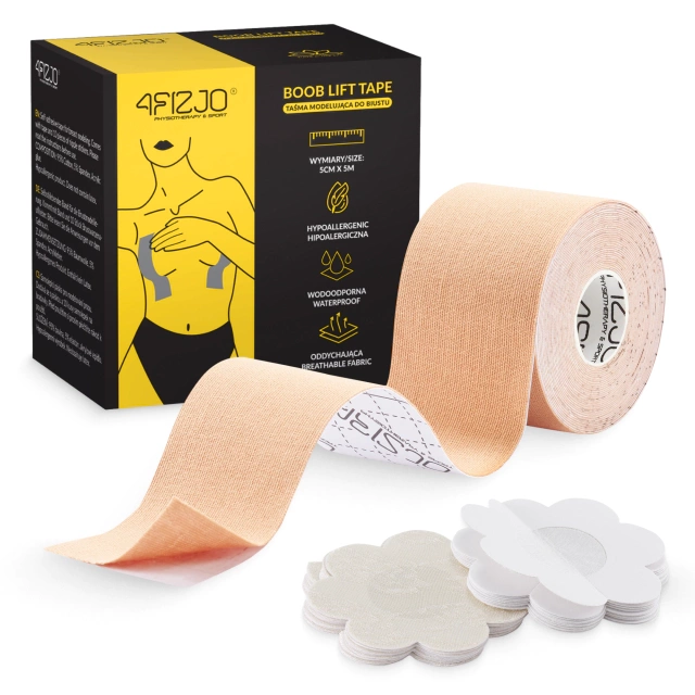 4Fizjo Breast Modeling Tape, 5 m x 5 cm, Beige