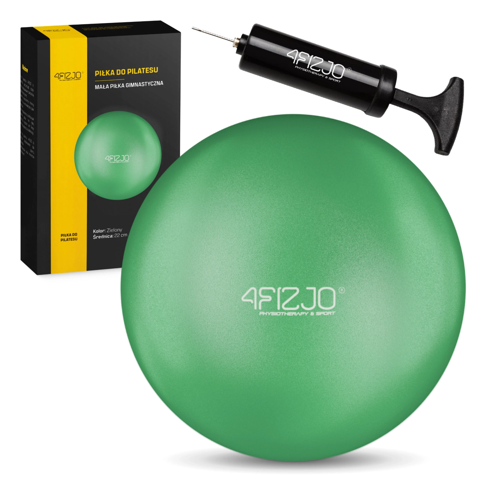 4Fizjo 1823 Pilates and Rehabilitation Ball 22 cm, Green