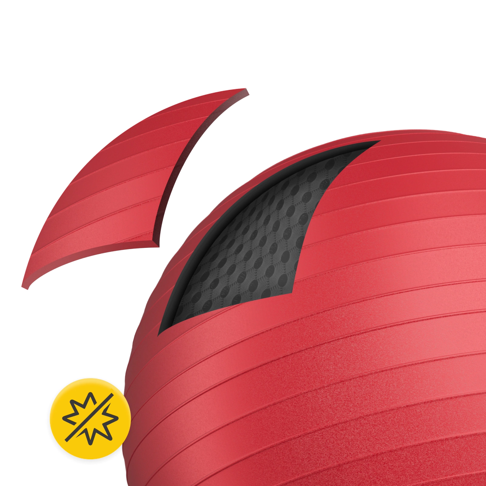 4Fizjo Reh Ball Gymnastic Ball, 85 cm, Red