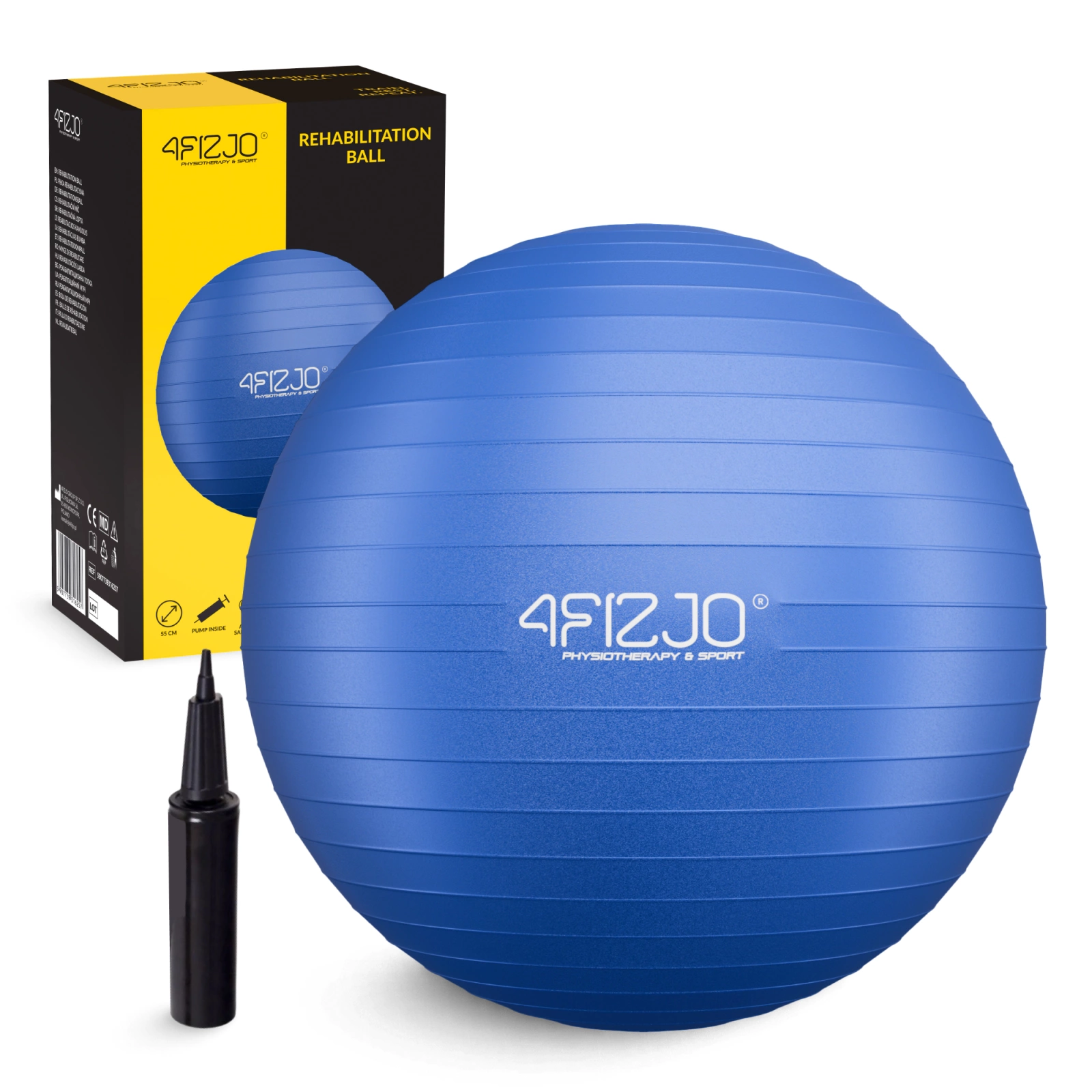 4Fizjo Reh Ball Exercise Ball 55 cm, Blue