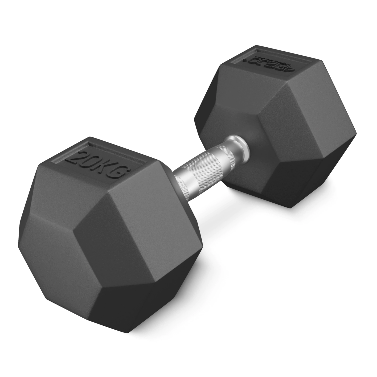 Plieninis šešiakampis svarmuo 4Fizjo HEX, 20 kg, juodas