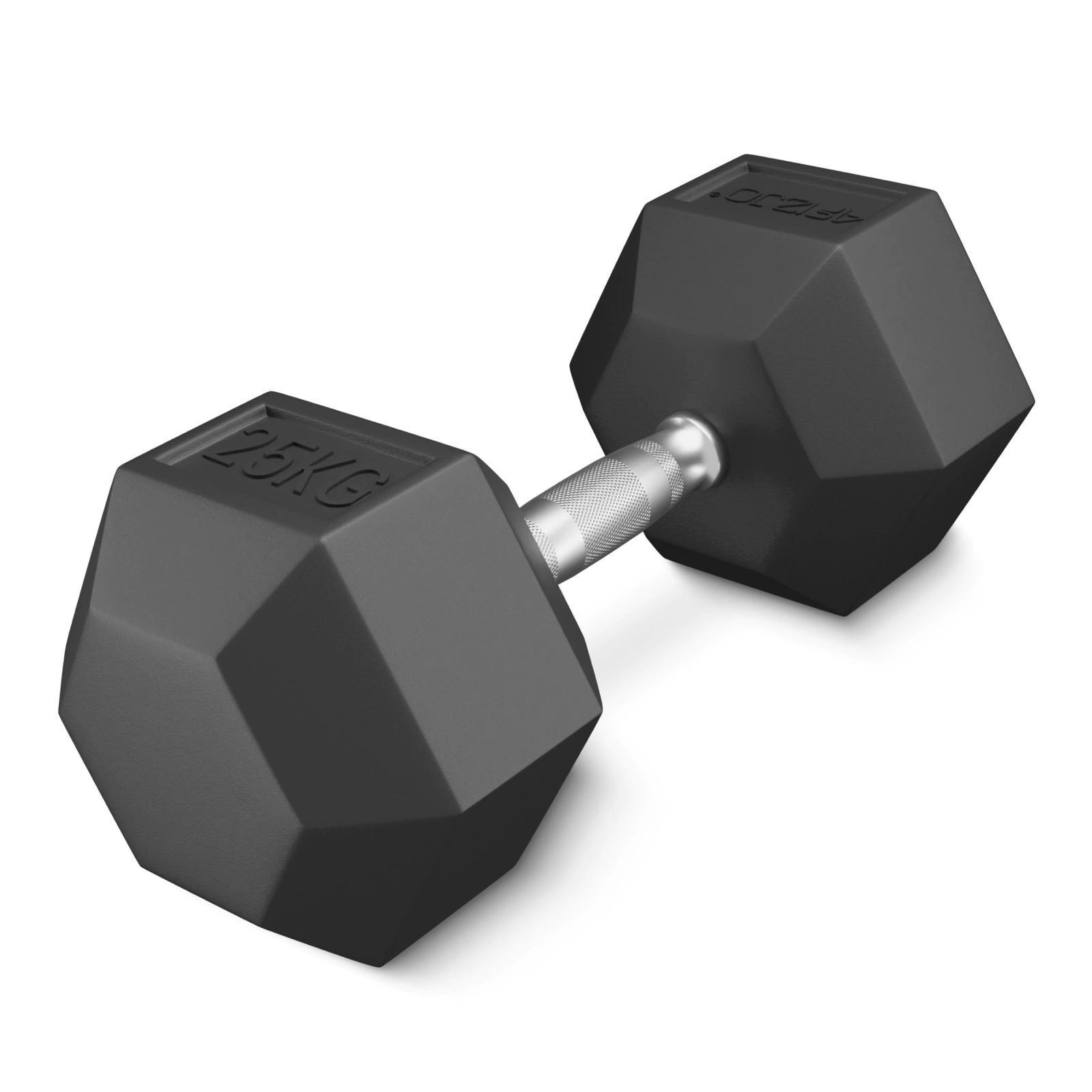 Plieninis šešiakampis svarmuo 4Fizjo HEX, 25 kg, juodas