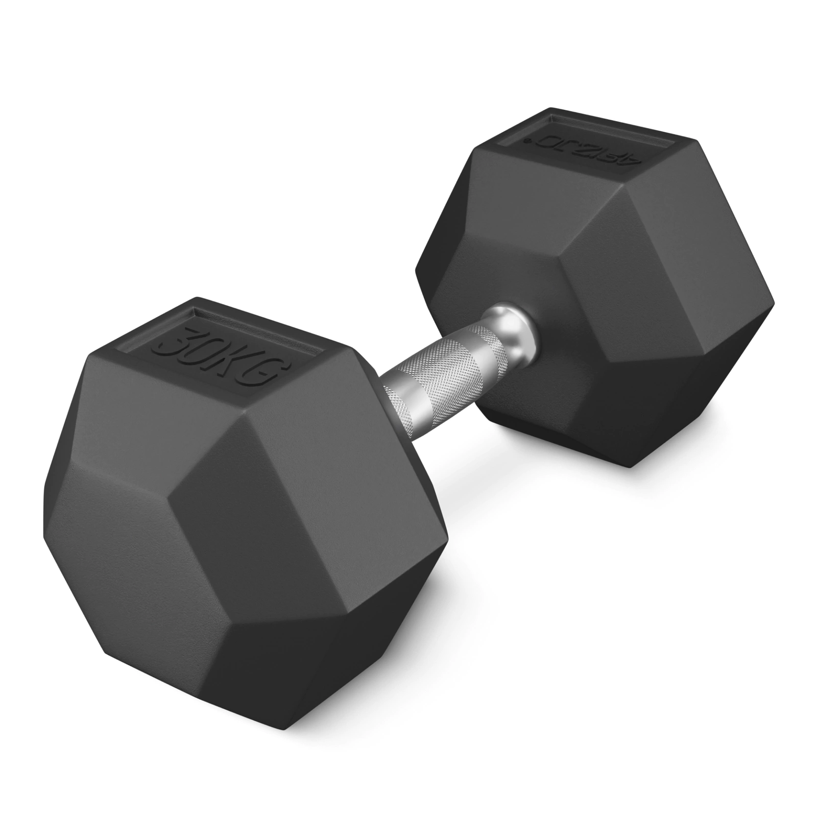 Plieninis šešiakampis svarmuo 4Fizjo HEX, 30 kg, juodas