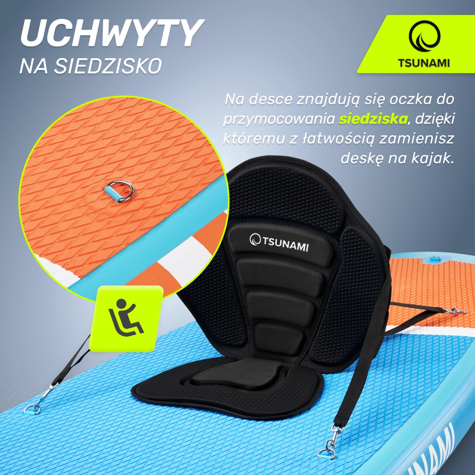 Pripučiama SUP irklentė 4Fizjo TSUNAMI T02, 320 cm