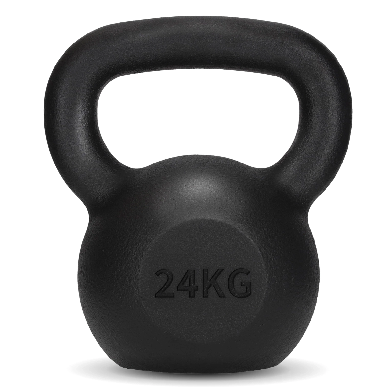 Ketaus giros svoris 4Fizjo Kettlebell, 24 kg, juodas