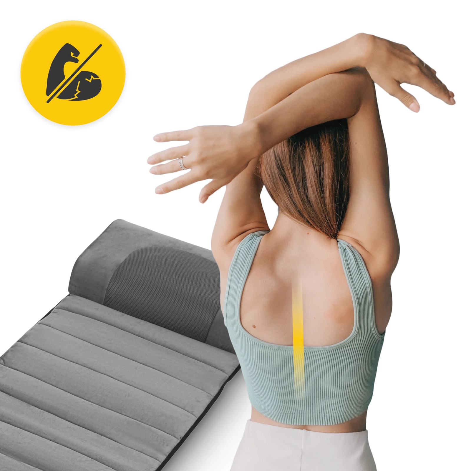 4Fizjo LITE Body and Neck Massage Mat, Grey