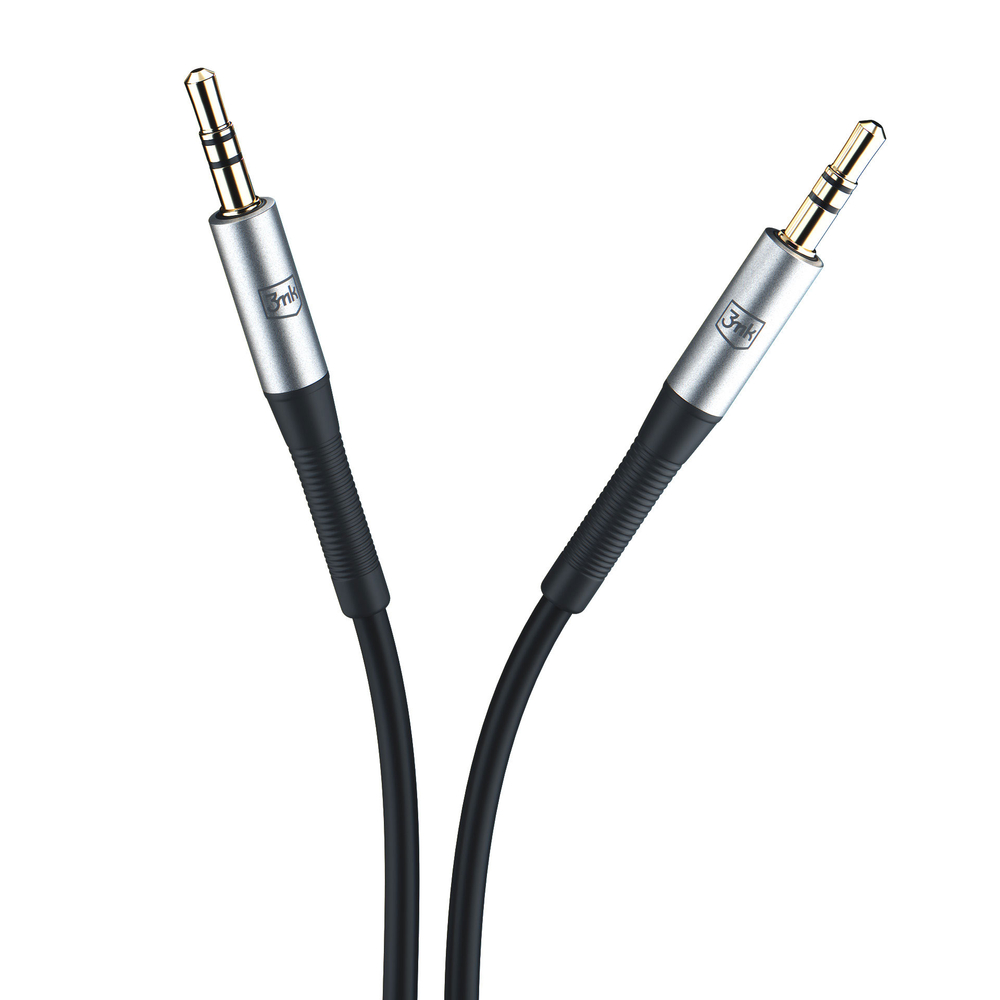 3mk AUX minijack 3.5 mm Cable (1 m), White