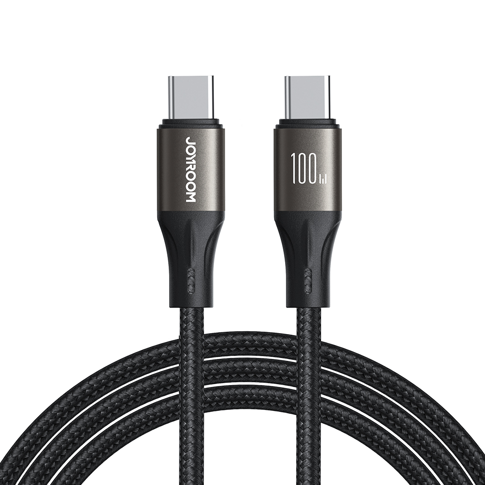 Joyroom Light-Speed Series S-A25 USB-C to USB-C Cable, 100W, 1.2m, Black