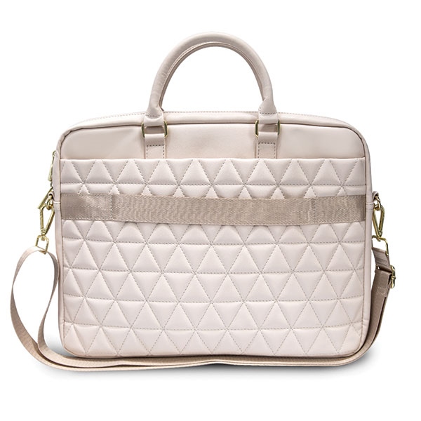 Guess Quilted krepšys 15\" nešiojamam kompiuteriui, rožinis