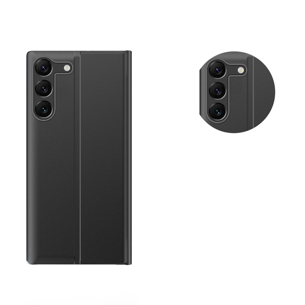 Hurtel New Sleep View Case for Samsung Galaxy S24+, Black