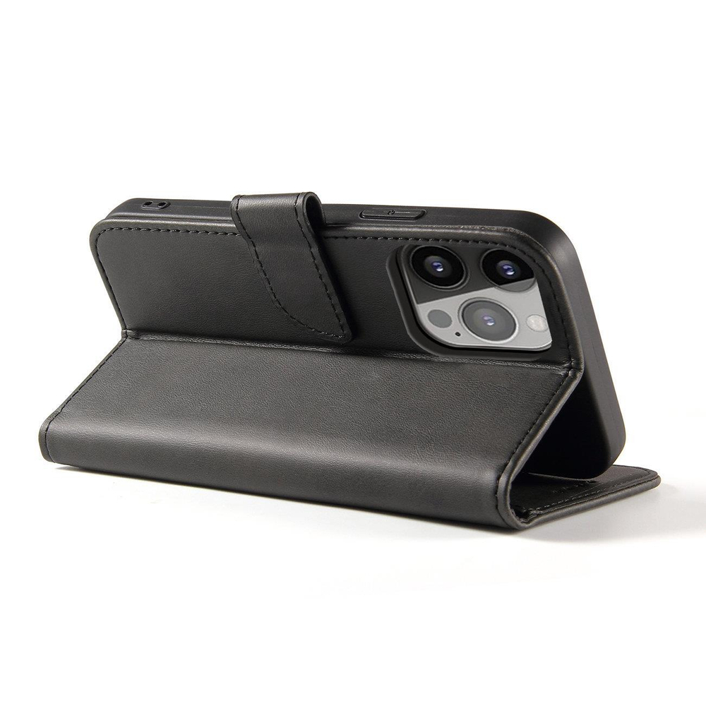 Magnet Case for Samsung Galaxy S24+ Wallet Flip Case, Black