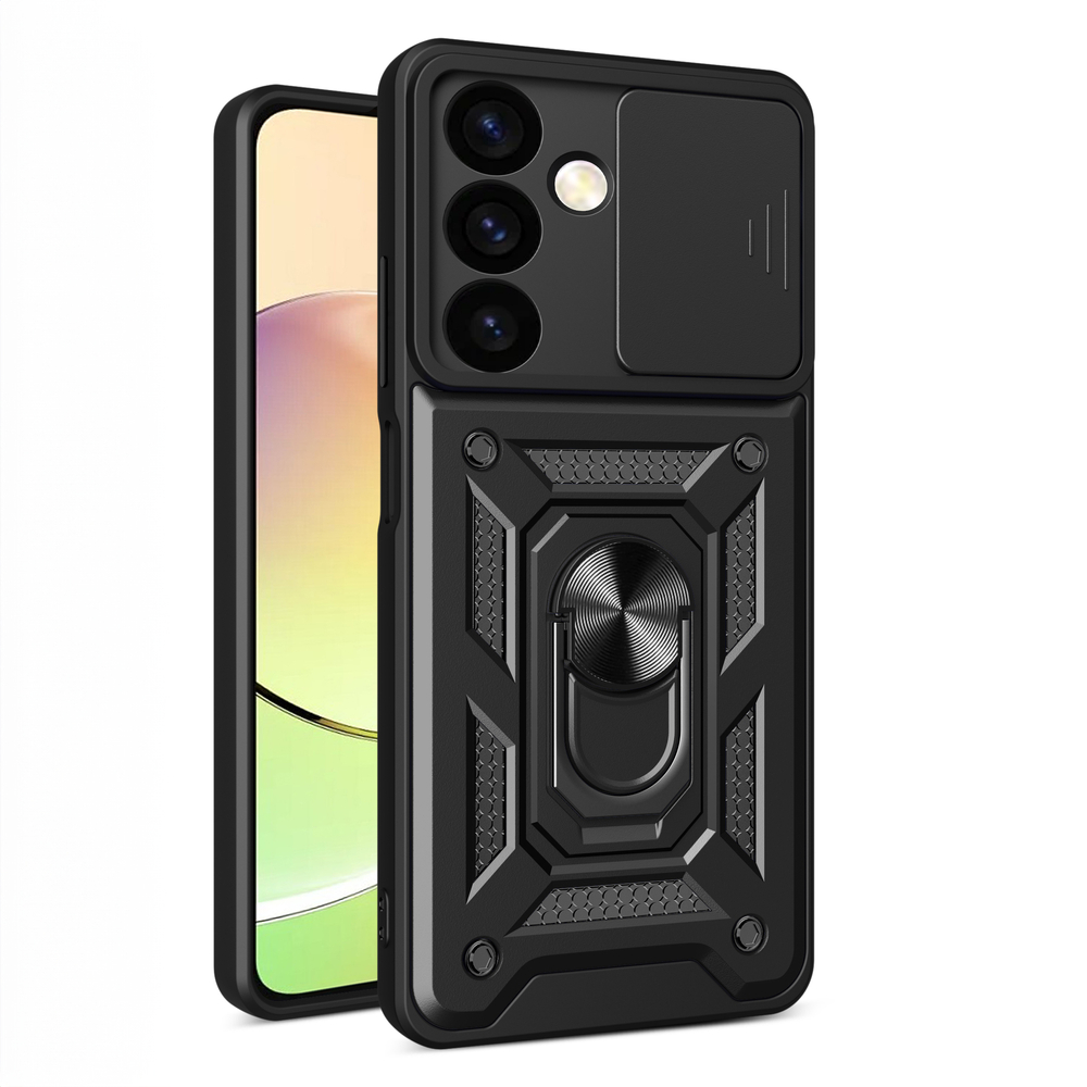 Hurtel Samsung Galaxy S24+ Case Hybrid Armor Camshield, Black