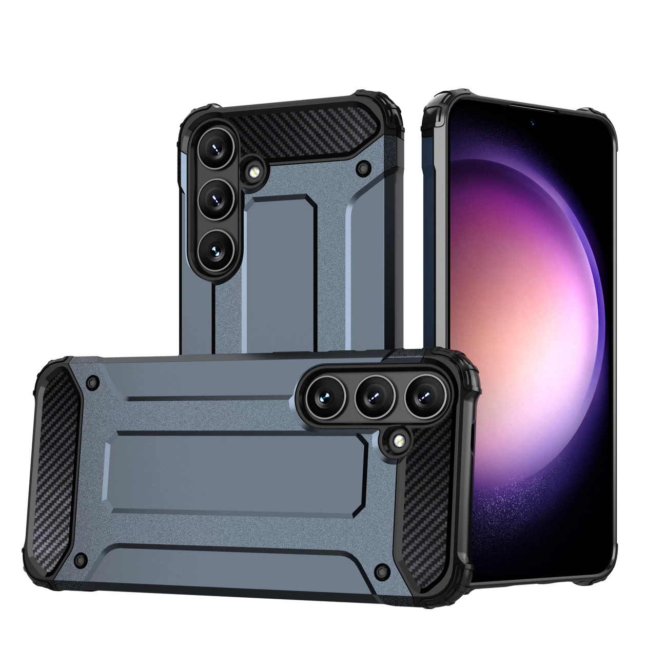 Hurtel Samsung Galaxy S24 Case Hybrid Armor, Blue