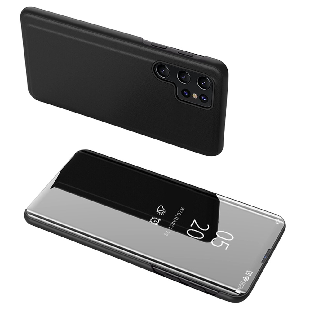 Hurtel Clear View Wallet Case for Xiaomi POCO C65 / Redmi 13C, Black