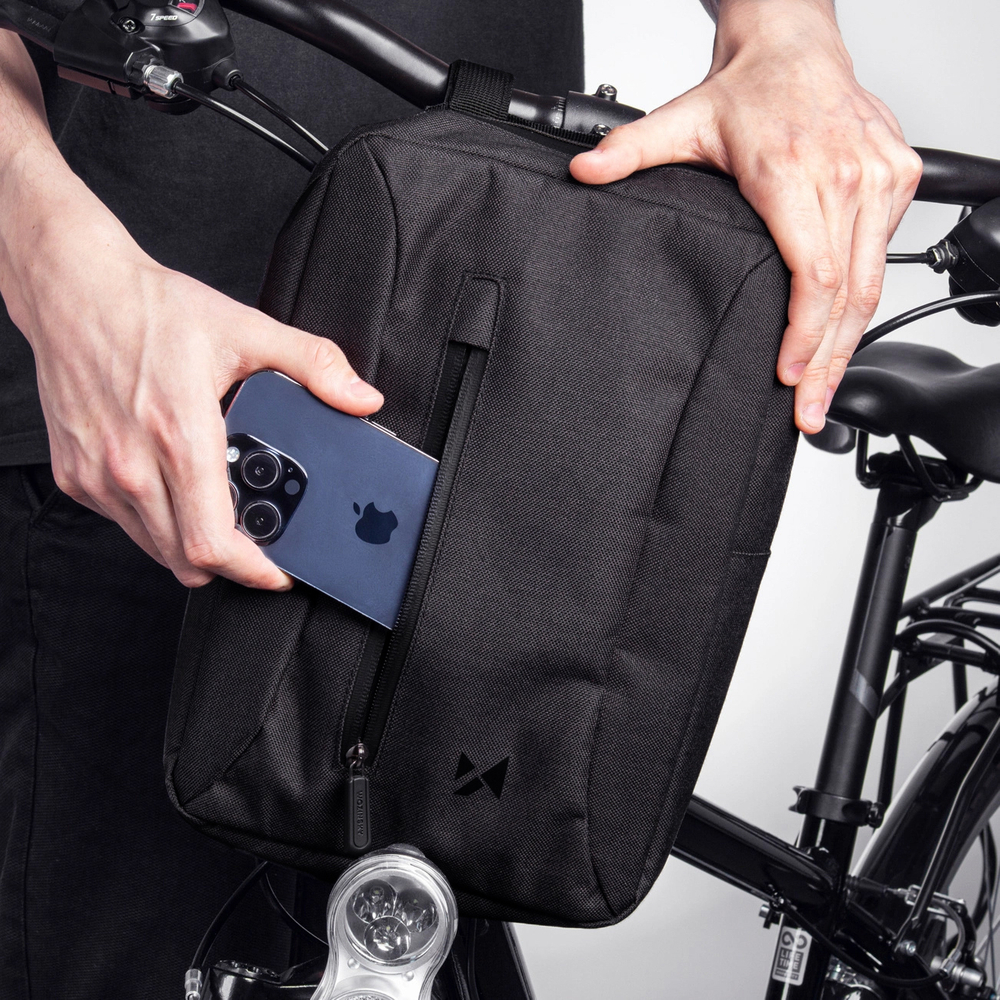 Wozinsky WSB6GR Scooter / Bicycle Handlebar Bag 5L, Gray