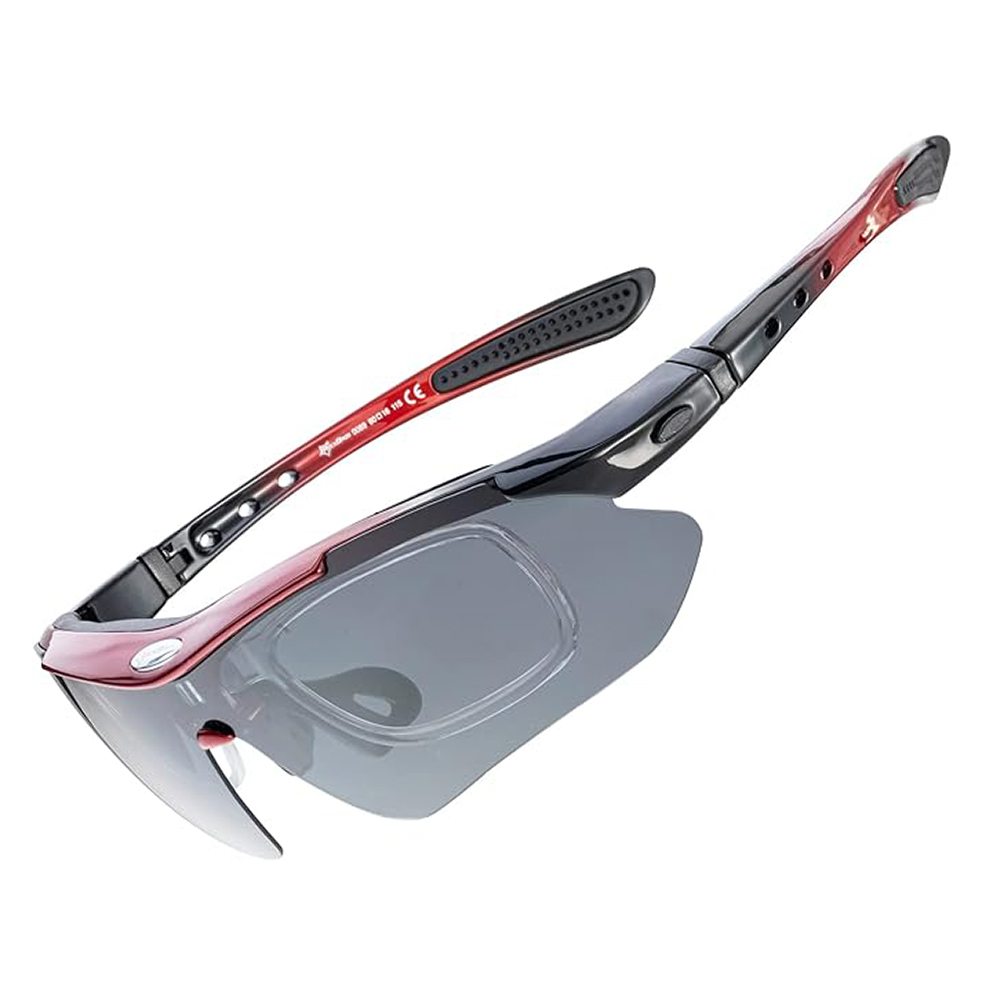 Rockbros 10141 Photochromic Cycling Glasses, Red