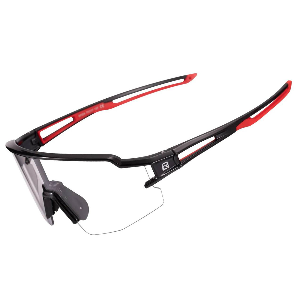 Rockbros 10173 Photochromic Cycling Glasses, Black/Red