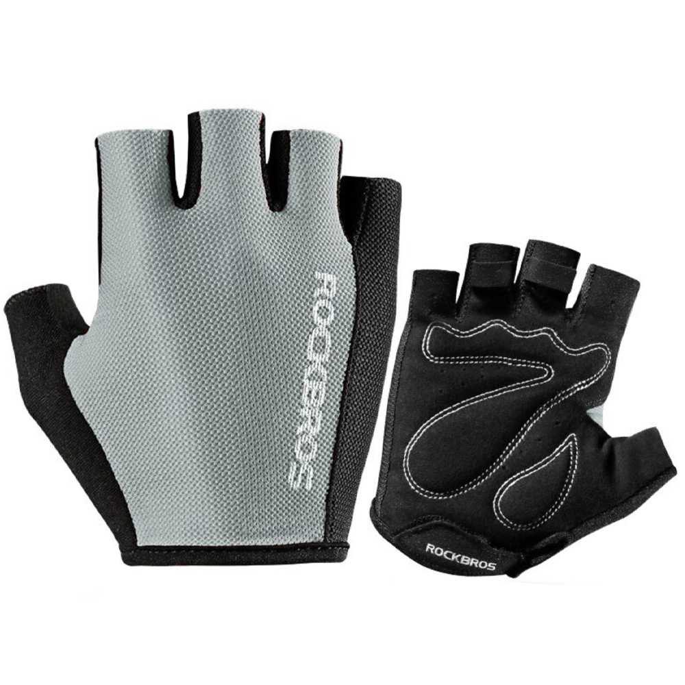 Rockbros S099GR Cycling Gloves, Size XXL, Gray