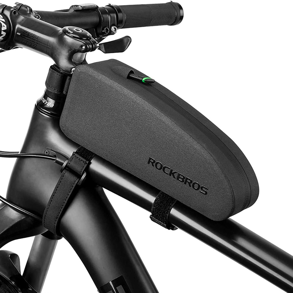 Rockbros AS-019-1 dviračio rėmo krepšys 1.6 l, juodas