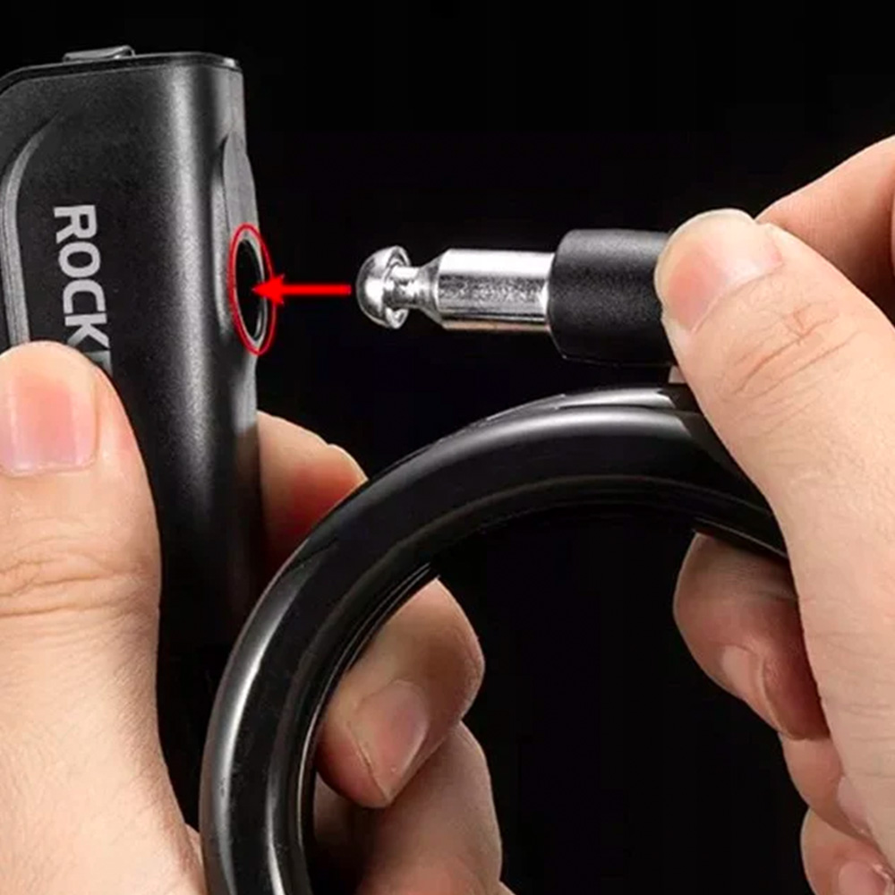 Rockbros RKS515-BK rakinama dviračio spyna, 1,1 m, juoda