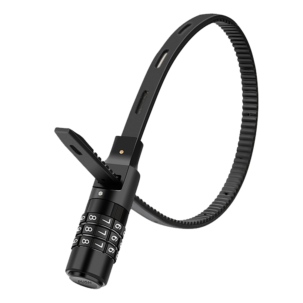 Rockbros 3240001001 Combination Bicycle Lock, 0.5 m, Black