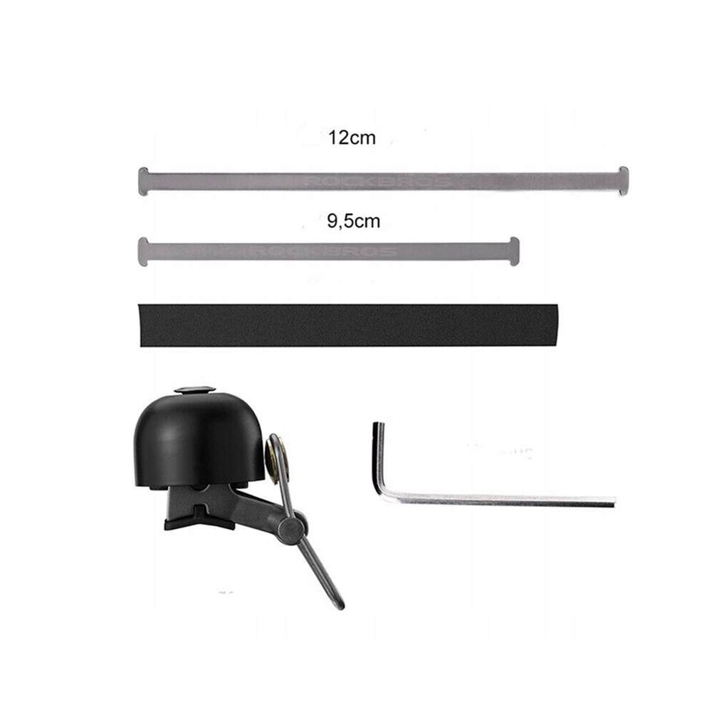 Rockbros 15-1BBK Retro Bicycle Bell, Black