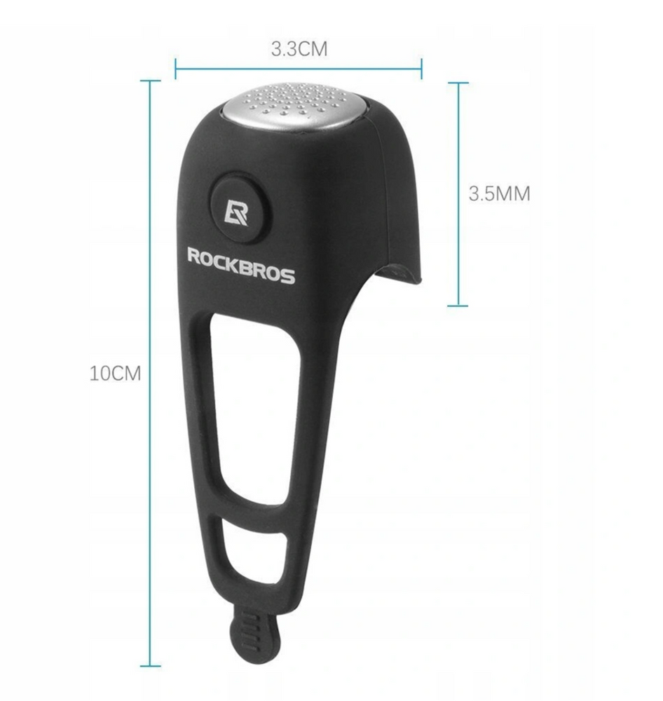 Rockbros CB1709BK Electronic Bicycle Bell, Black