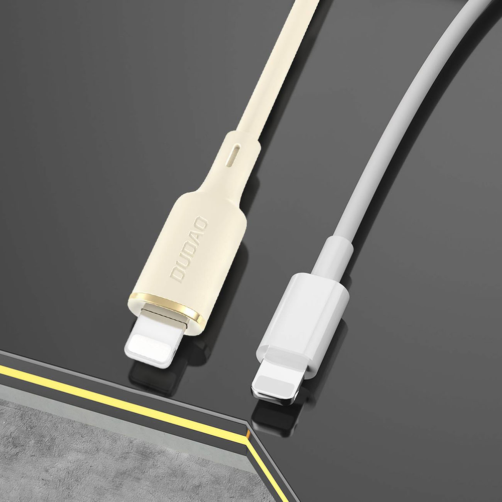 Dudao L7SL USB-A į Lightning laidas 5A, 1m, Smėlio spalvos