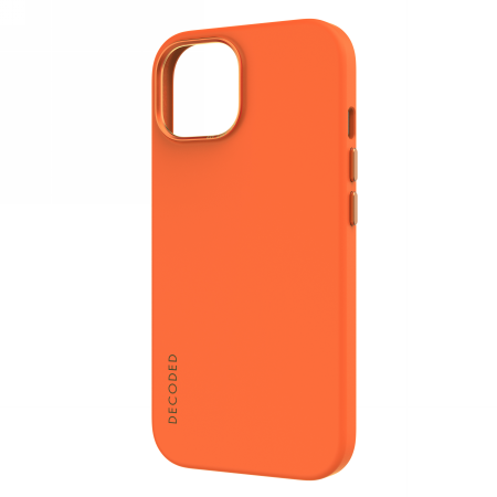 Decoded AntiMicrobial Silicone Case for iPhone 15 Plus, Apricot