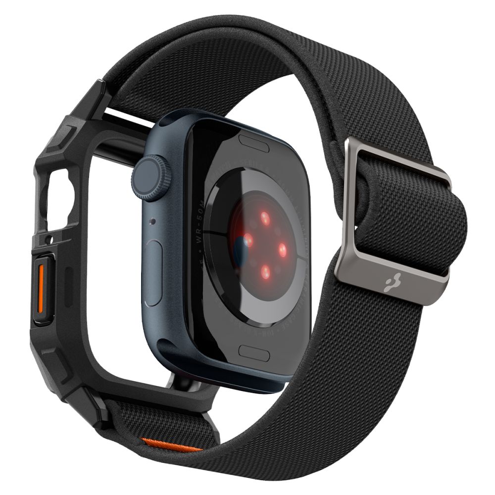 Spigen Lite Fit Pro dėklas su dirželiu Apple Watch (44 / 45 mm), Matte Black