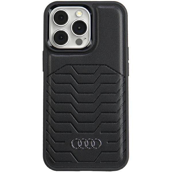 Audi dėklas iPhone 13 / 13 Pro telefonui su MagSafe, juodas