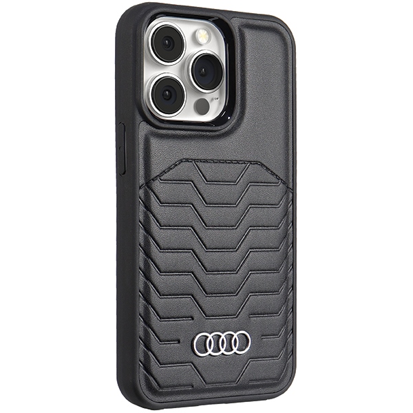 Audi dėklas iPhone 13 / 13 Pro telefonui su MagSafe, juodas