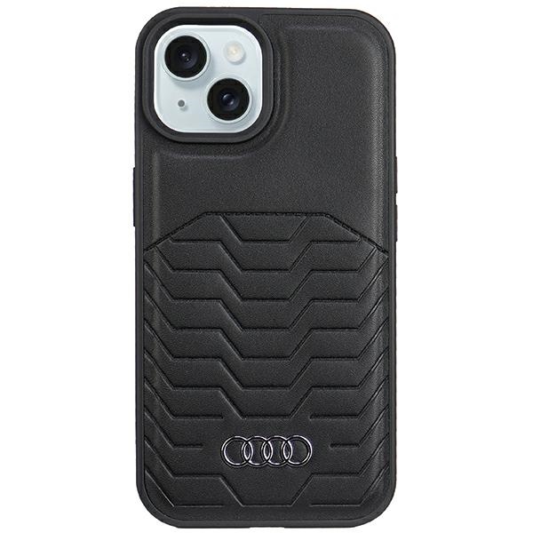 Audi dėklas iPhone 15 Plus / 14 Plus su MagSafe, juodas