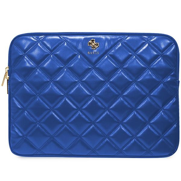 Guess Quilted 4G 14" nešiojamojo kompiuterio dėklas, mėlynas