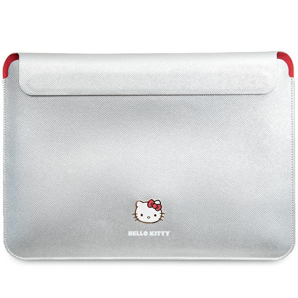 Hello Kitty Metal Logo 14" nešiojamojo kompiuterio dėklas, sidabrinis