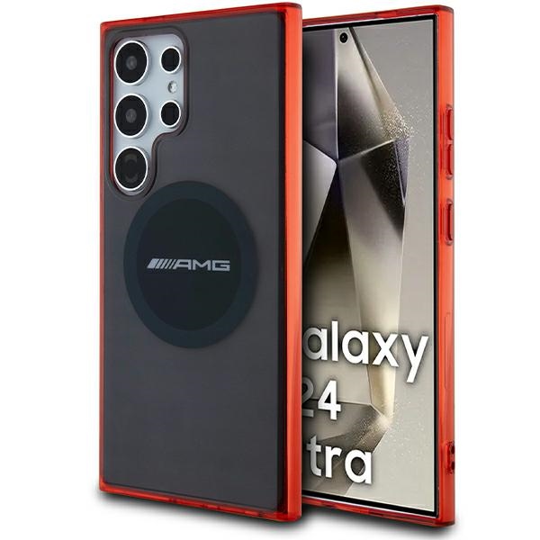 Samsung Galaxy S24 Ultra (SM-S928) AMG Transparent Bicolor MagSafe Case Cover, Black