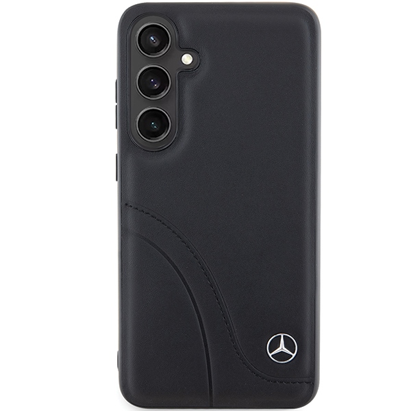 Mercedes-Benz dėklas Samsung Galaxy S24+ telefonui, juodas