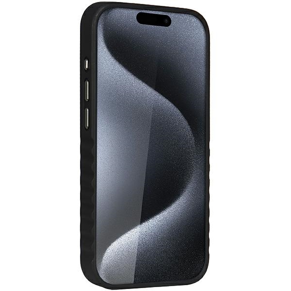 Audi dėklas iPhone 15 Pro telefonui su MagSafe, juodas