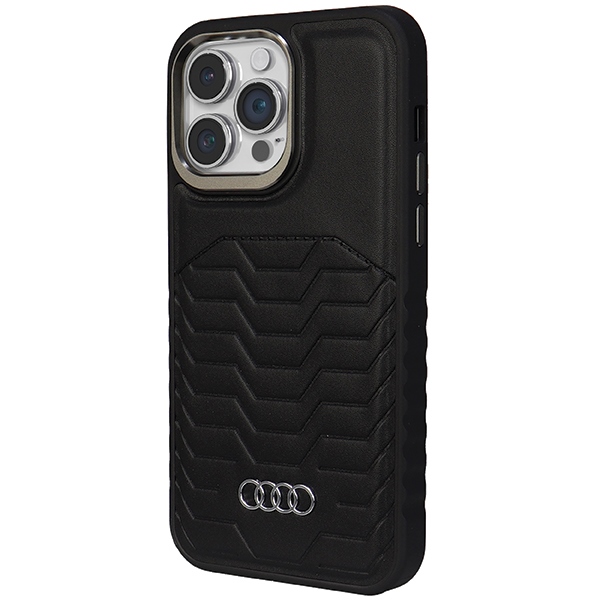 Audi dėklas iPhone 14 Pro Max telefonui su MagSafe, juodas